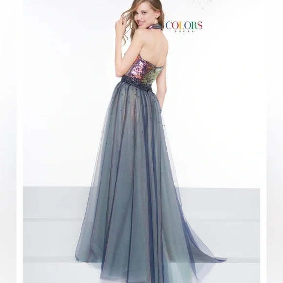 NWT Colors Dress 2048 Conspicuous Mermaid Gown Size 8. - Picture 4 of 4